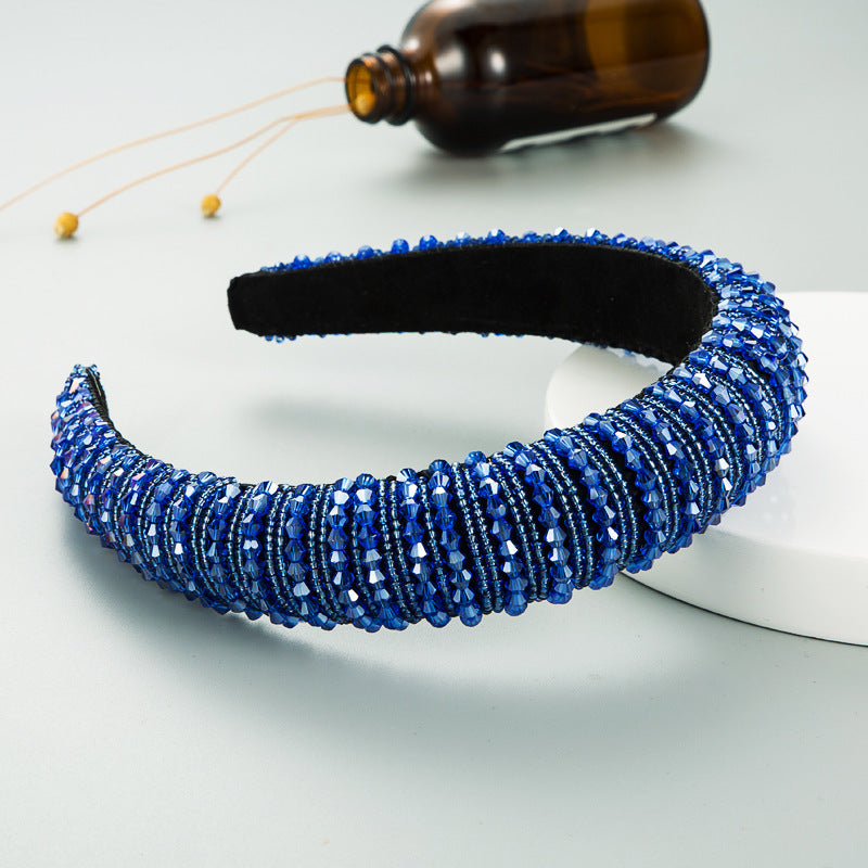 Beaded Hair Hoop Headband for Colorful Polished Style
