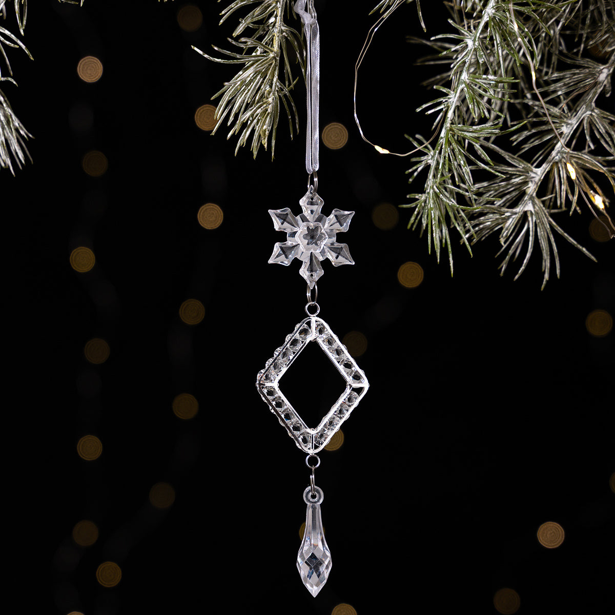 Crystal Christmas Ornaments for Elegant Sparkling Trees