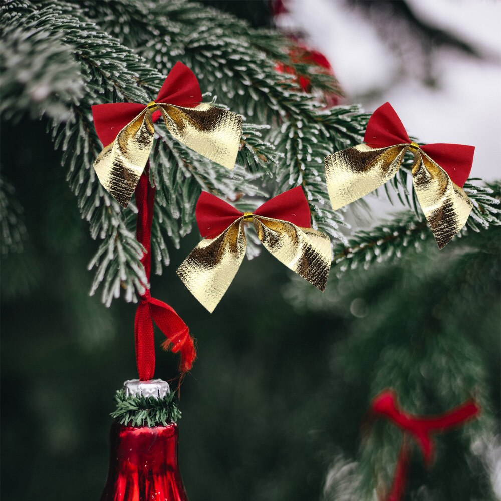 Christmas Bows Set: 100pcs for Fuller Holiday Decor