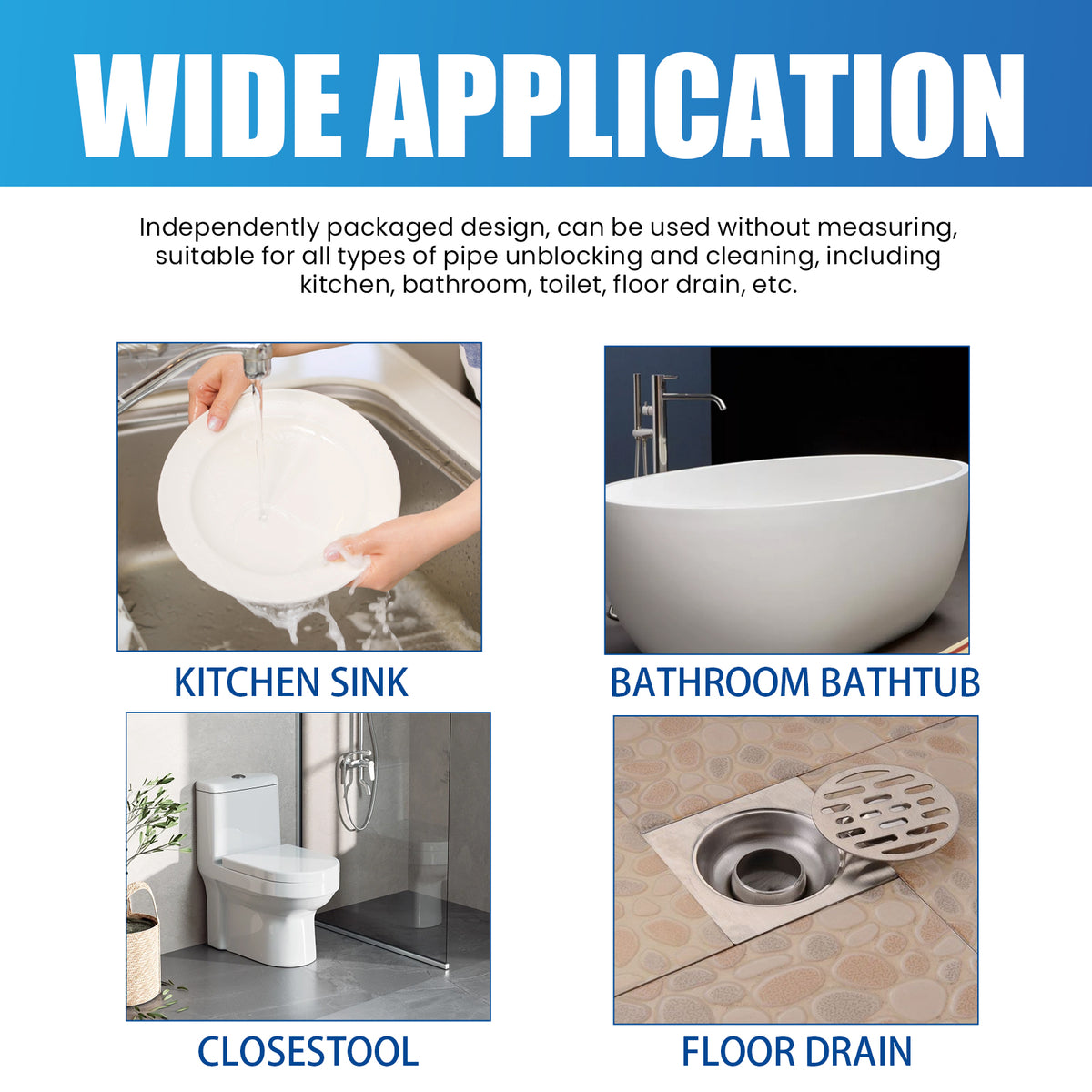 Home Drain Cleaning Tablets for Clogs and Odor Removal