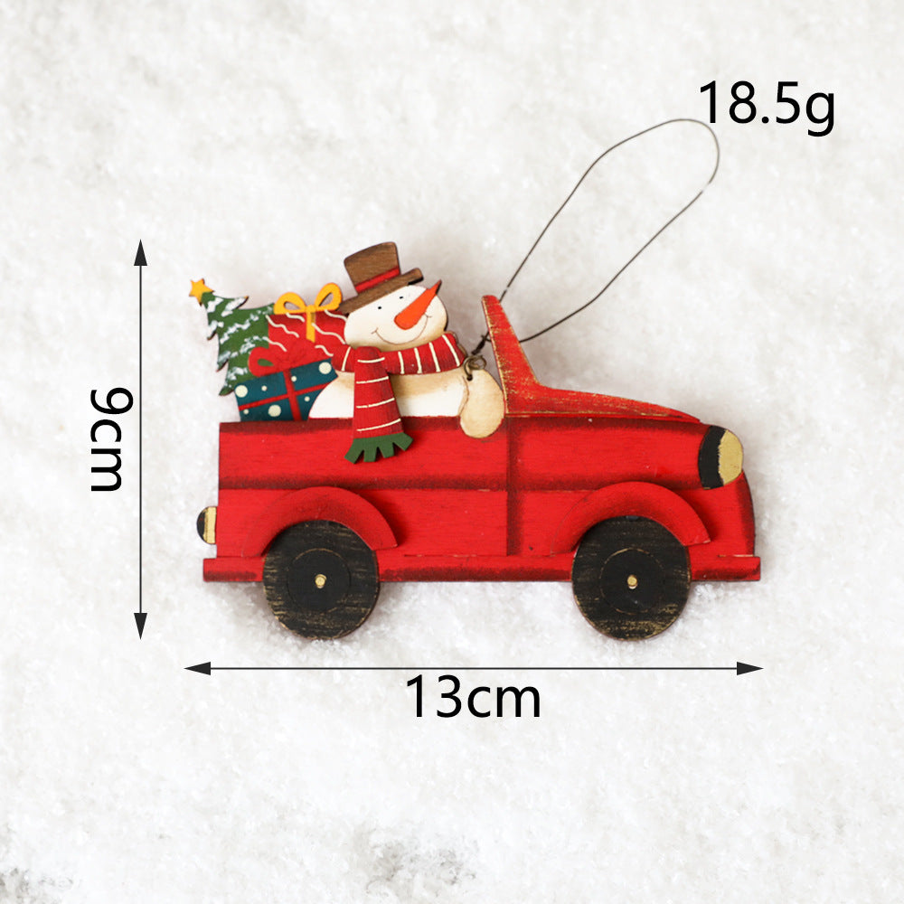 Wooden Christmas Ornament for Nostalgic Holiday Cheer