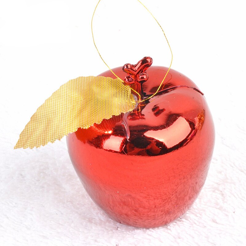 Apple Christmas Ornaments – Red & Gold Tree Decor