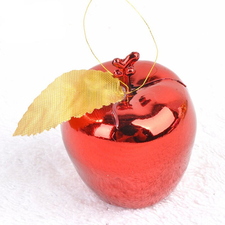 Apple Christmas Ornaments – Red & Gold Tree Decor