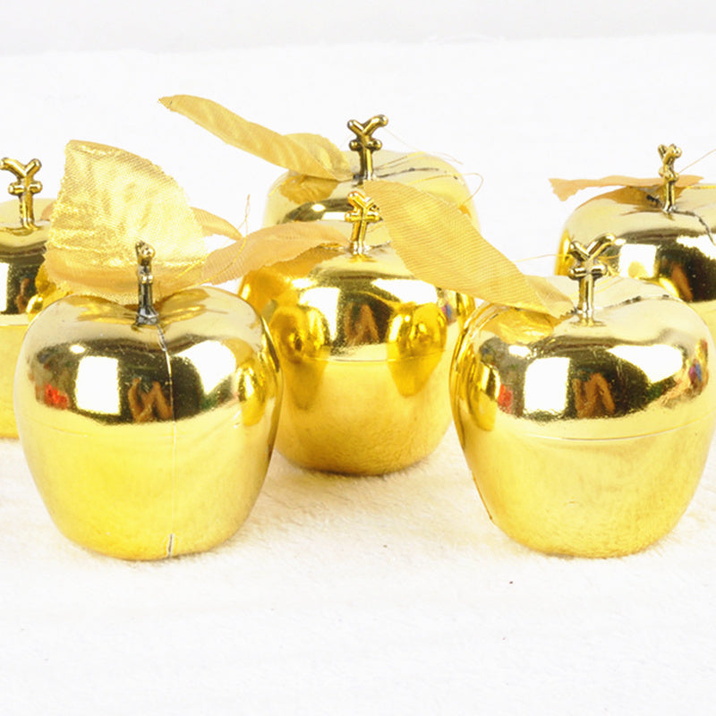 Apple Christmas Ornaments – Red & Gold Tree Decor