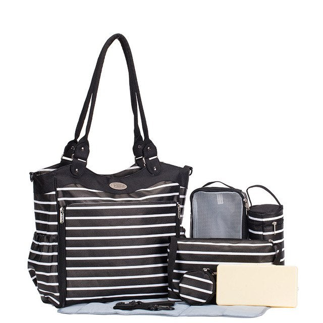 9-Piece Diaper Bag Set for Organized Baby Outings