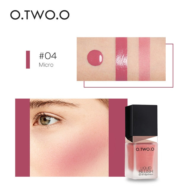 O.TWO.O Liquid Blush - Buildable Natural Cheek Color