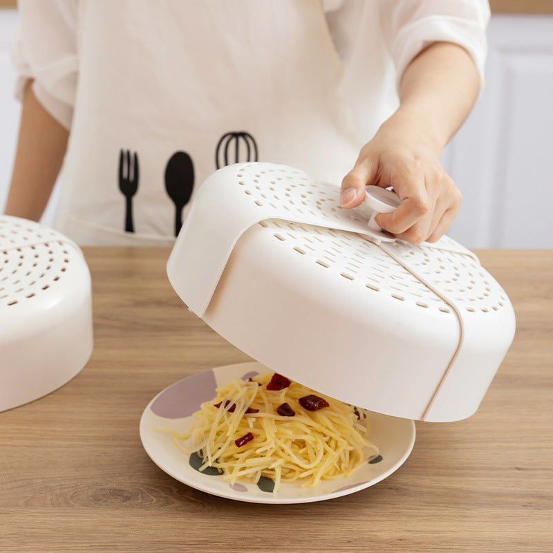 Vented Folding Food Cover That Keeps Flies Off Dishes