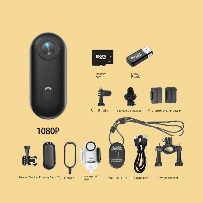 4K Thumb Camera with Magnetic Clip for Hands-Free POV
