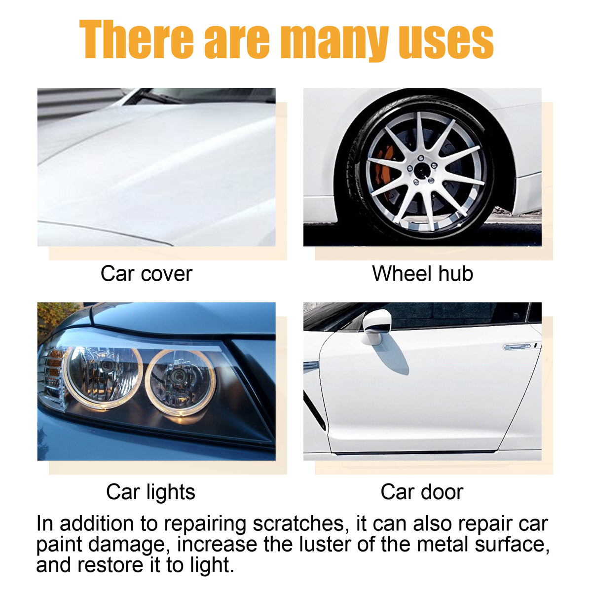 Car Scratch Repair Cream for Fine Paint Marks & Shine