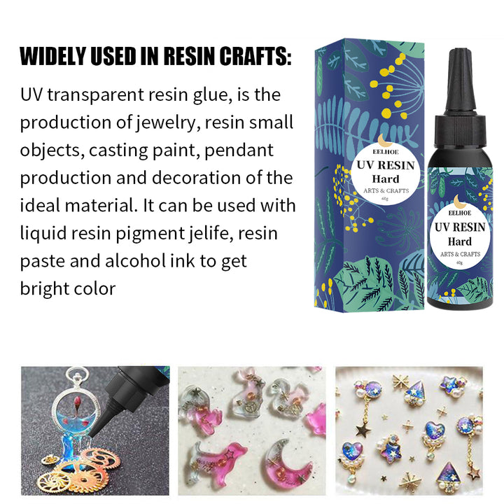 UV Resin Glue 100g for Clear, Quick-Curing Crafts