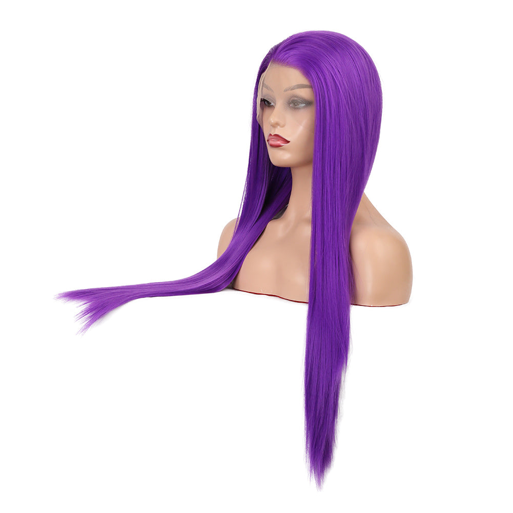 Lace Front Purple Wig for Instant Long, Bold Style