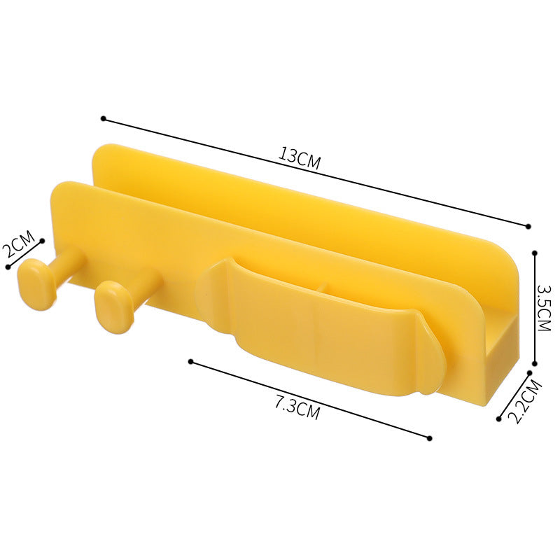 Punch-Free Wall Phone Charging Holder & Cable Organizer