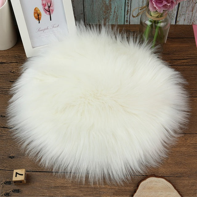 Faux Sheepskin Rug Chair Cover for Cozy Soft Comfort