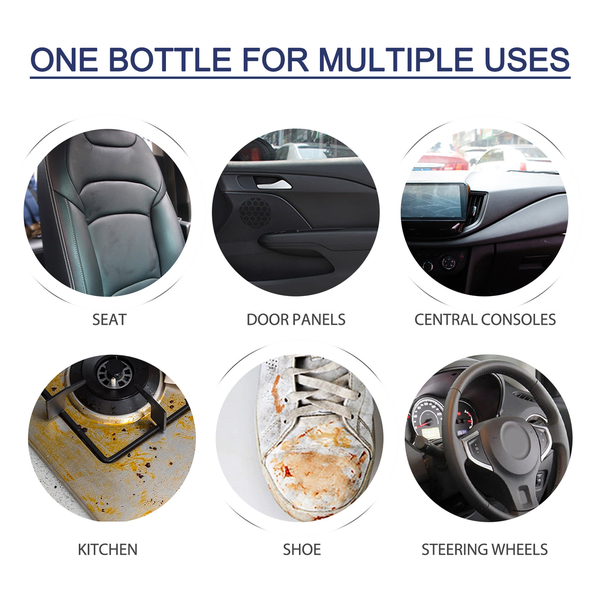 Car Interior Foam Cleaner for Seats and Dashboards