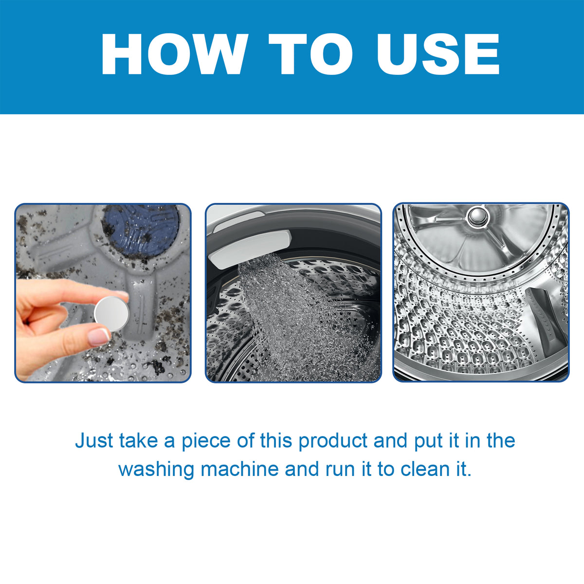Washing Machine Cleaning Tablets for Fresh Laundry