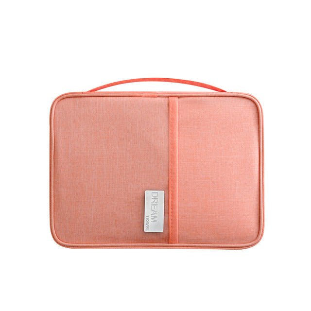 Travel Document Organizer Passport Holder with Zipper