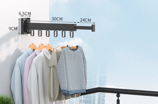 Wall-Mounted Drying Rack for Small-Space Laundry Rooms