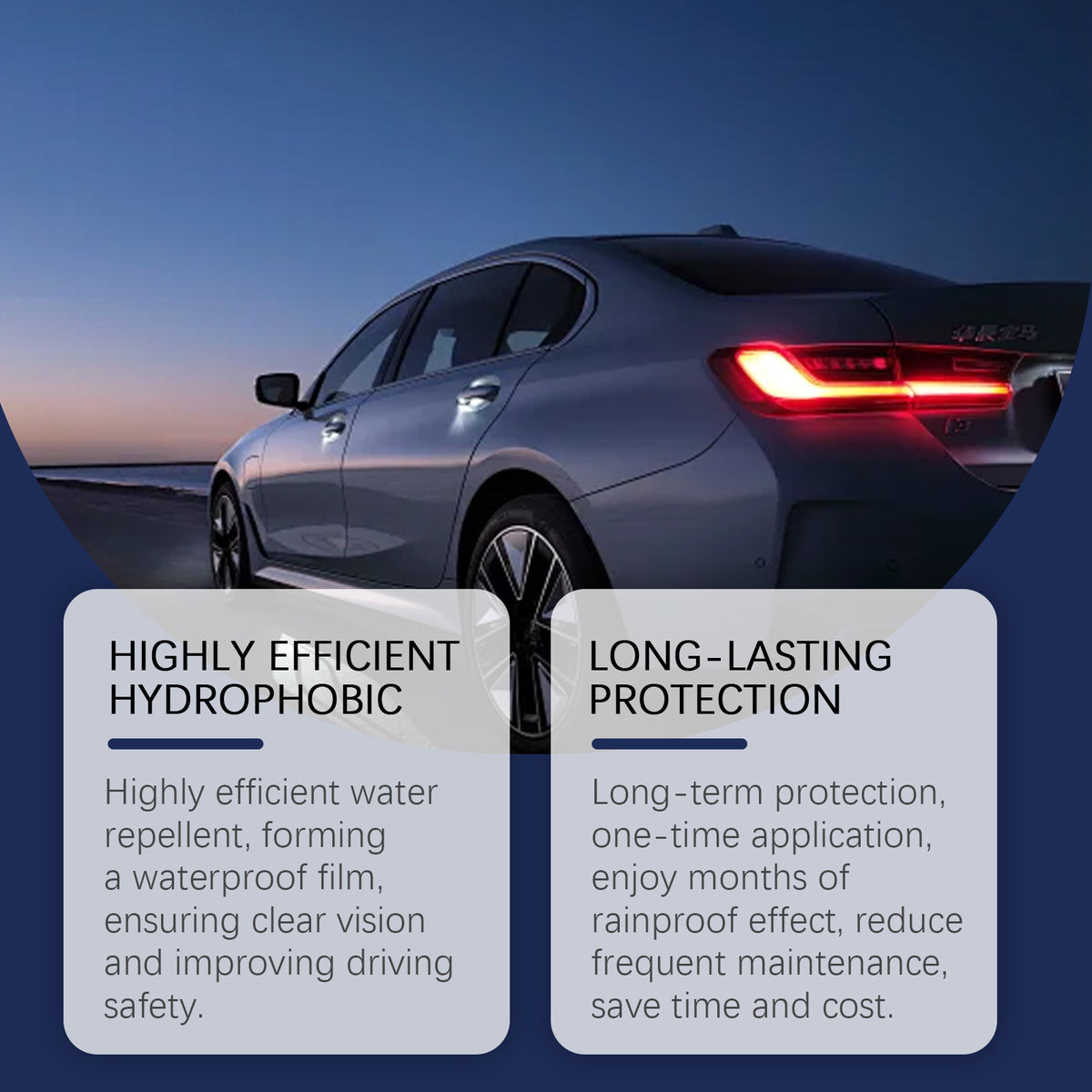 Windshield Rain Repellent Coating Spray for Clearer Views
