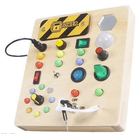 Wooden Busy Board Toy for Screen-Free Early Learning