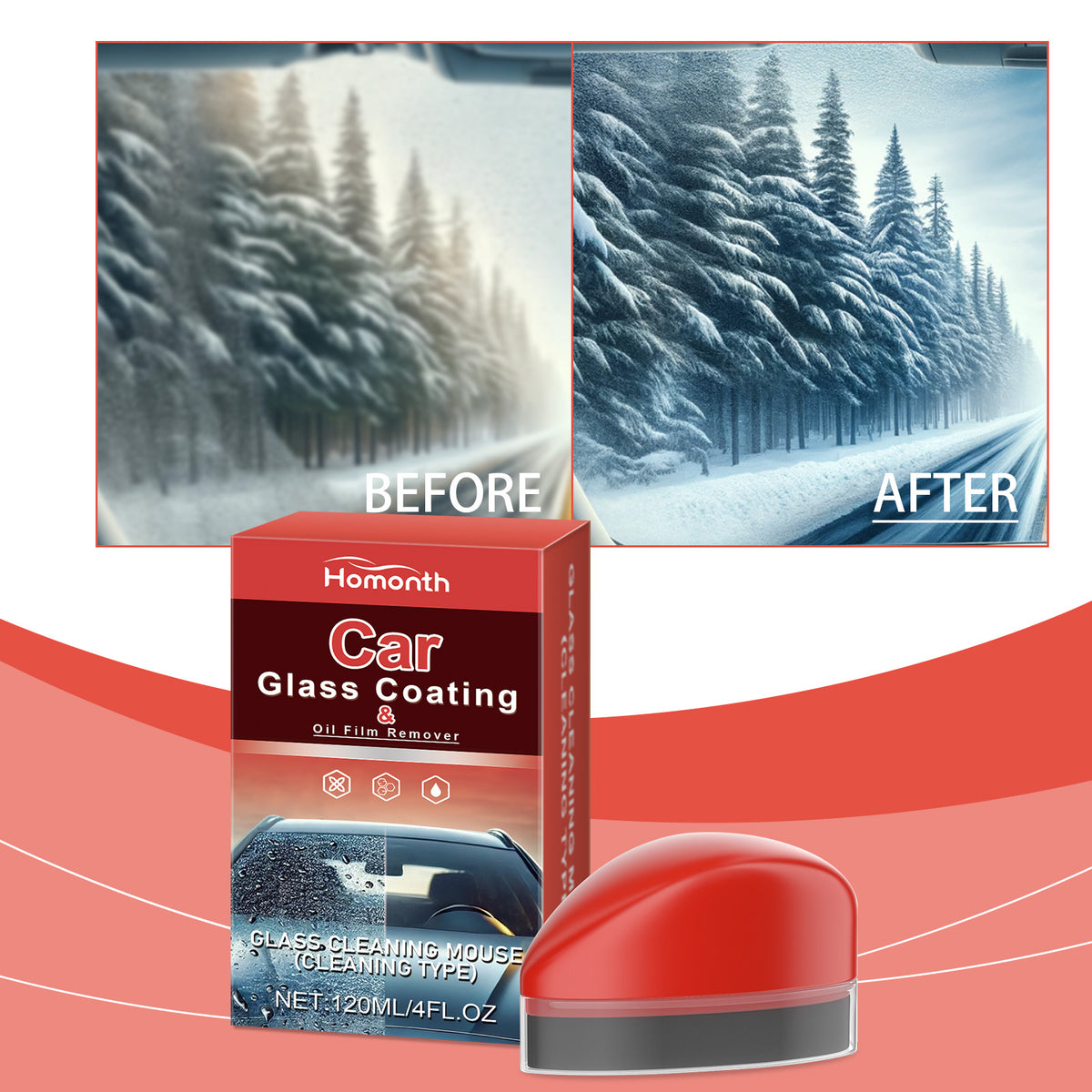 Automotive Glass Oil Film Remover Windshield Coating