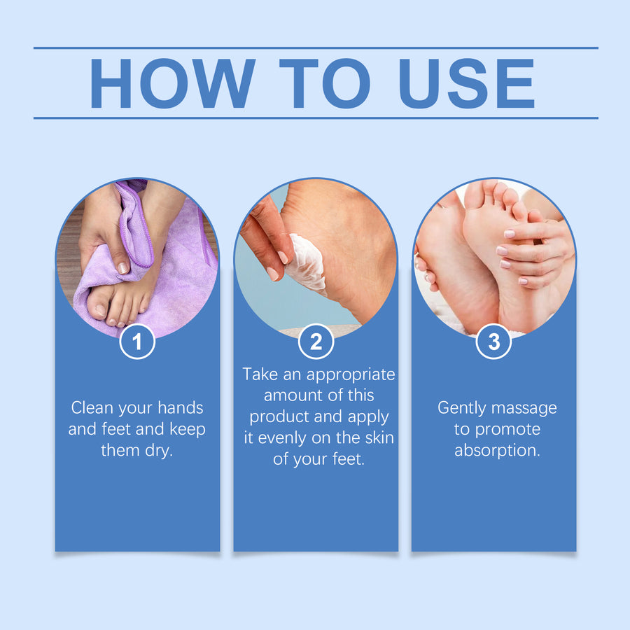 Cooling Peppermint Foot Cream for Dry, Rough Feet Care