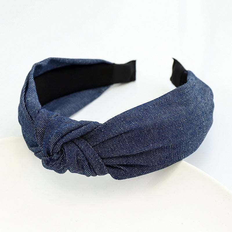 Denim Knot Headband for Effortless Everyday Styling