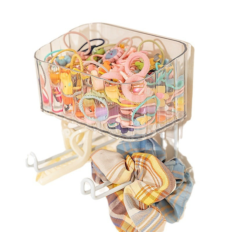 Kids Hair Accessory Wall Organizer, No-Drill Storage