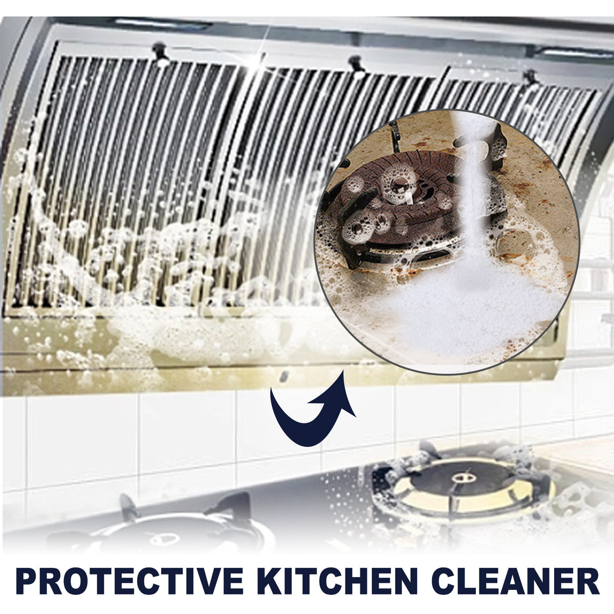 Kitchen Cleaning Powder for Heavy Grease and Grime