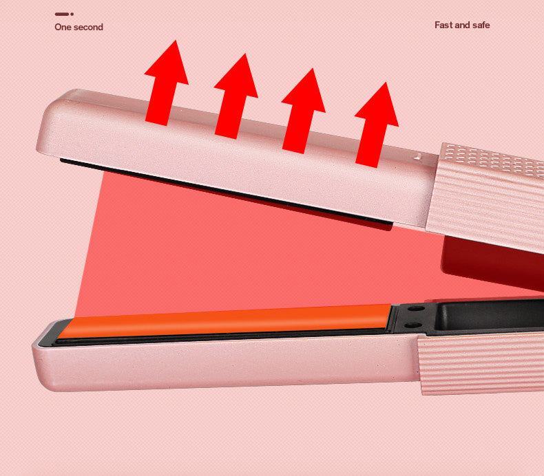 Portable Hair Straightener & Curler for Quick Styling
