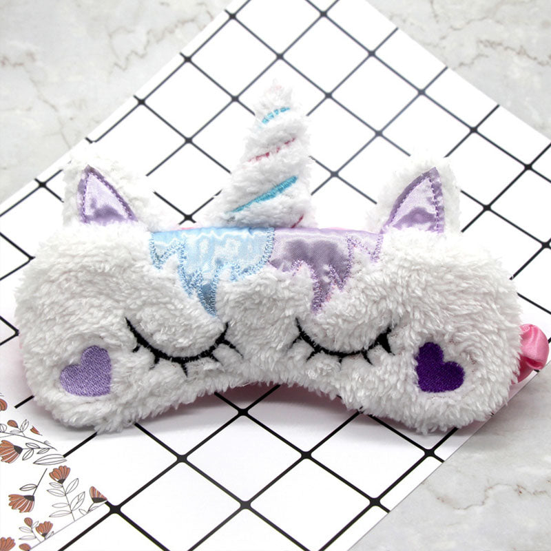 Unicorn Sleep Mask — 3D Plush Light Blocking for Magical Sleep
