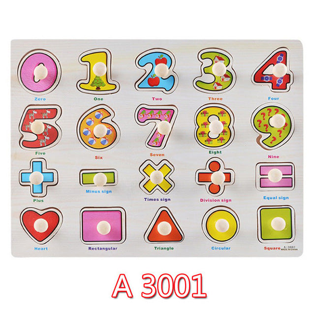 Wooden Learning Puzzle Set for Toddler Skill Building