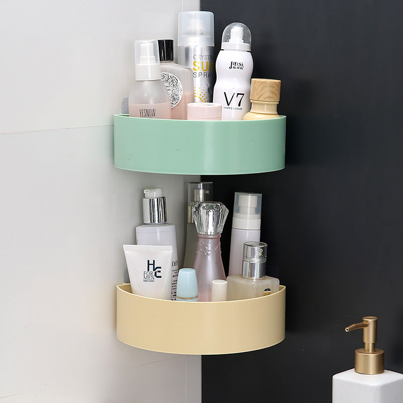 No-Drill Wall-Mounted Shower Caddy with Suction Cups