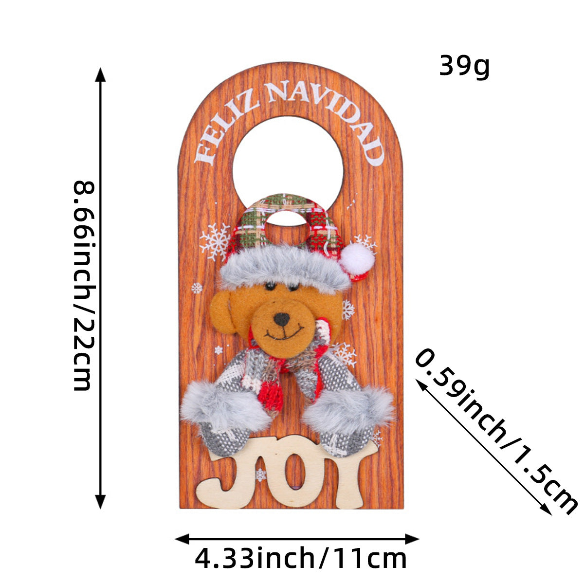 Christmas Door Handle Ornament for Cheerful Holiday Decor