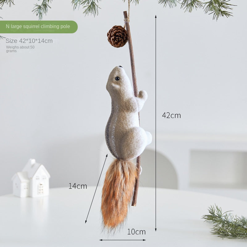 Christmas Squirrel Ornaments for Woodland Tree Character