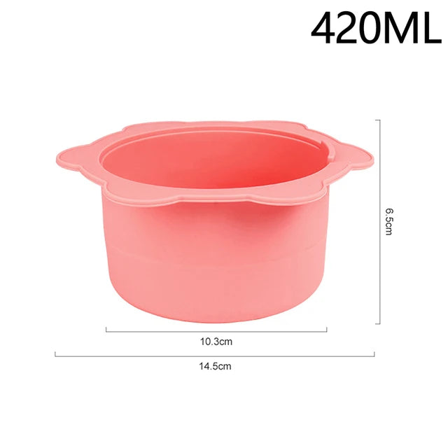 Silicone Wax Warmer Set — 5 Colorful Bowls for Easy, Pro
