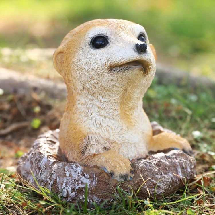 Meerkat Garden Ornament for Outdoor Beds and Patios