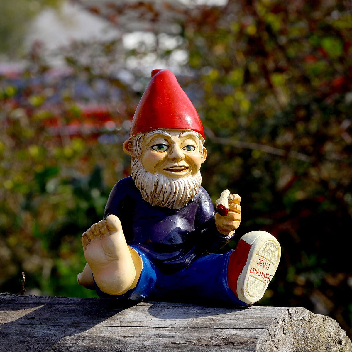 Bearded Resin Garden Gnome Ornament, Quirky Outdoor Decor