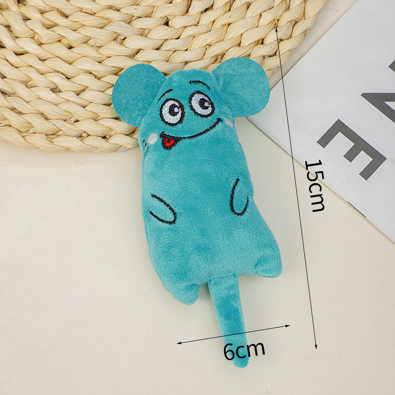 Cartoon Cat Chew Toy for Daily Indoor Boredom Relief