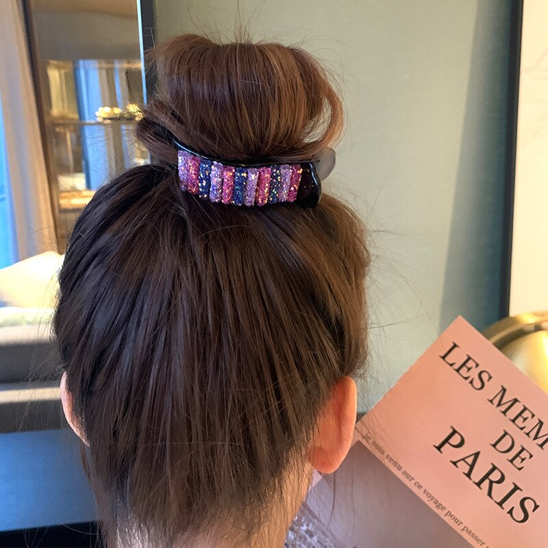 Rainbow Hair Claw Clip For Colorful Everyday Updos