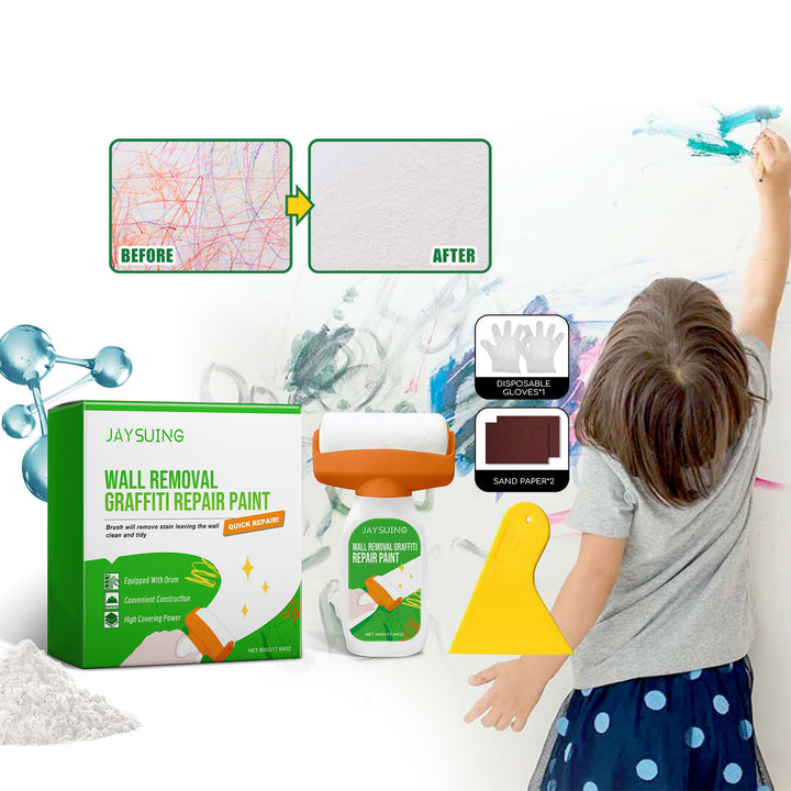 Wall Repair Paint Kit for Graffiti & Stain Covering