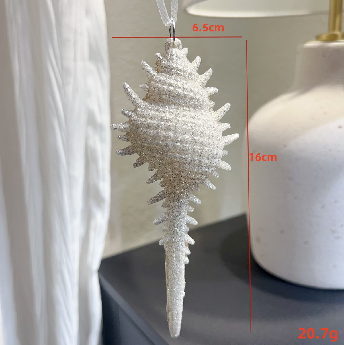 Christmas Tree Ornaments: Nordic Silver Sparkle Decor