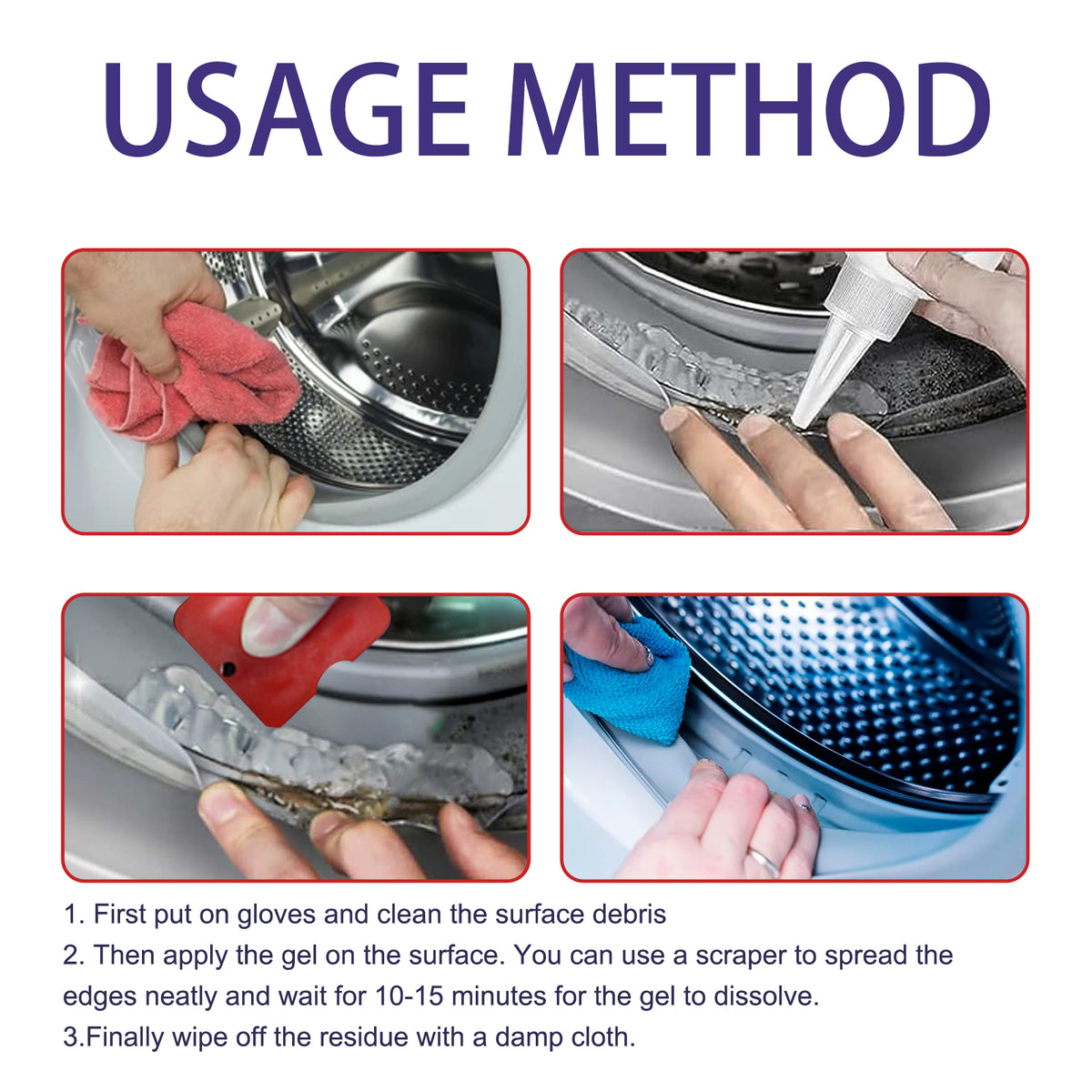 Mildew Removal Gel for Tile Gaps and Silicone Seals