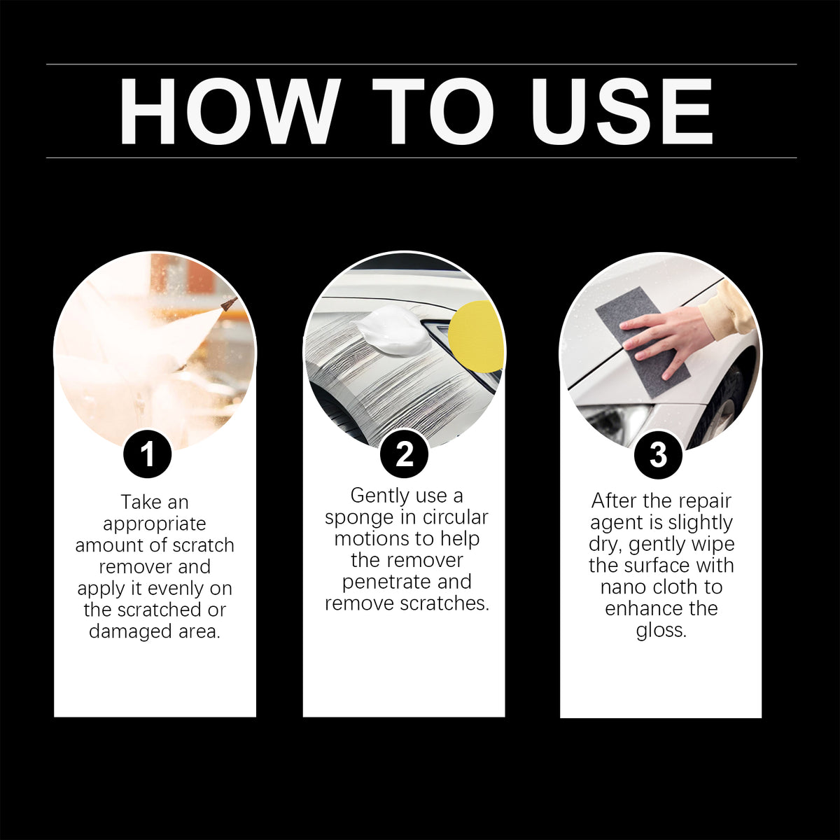 Car Scratch Remover DIY Paint Shine Repair Kit