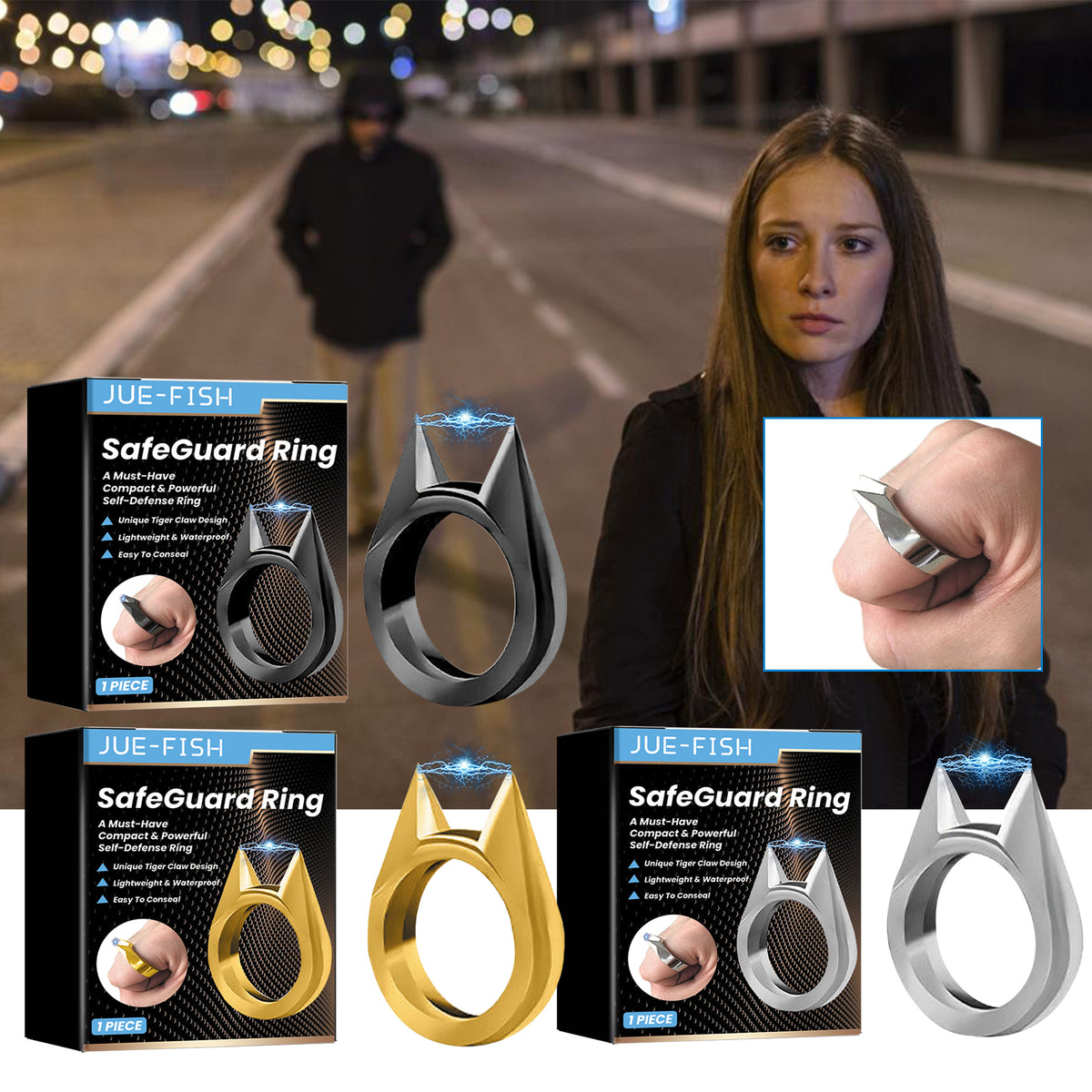 Cat Ear Statement Ring for Edgy, Lightweight Style