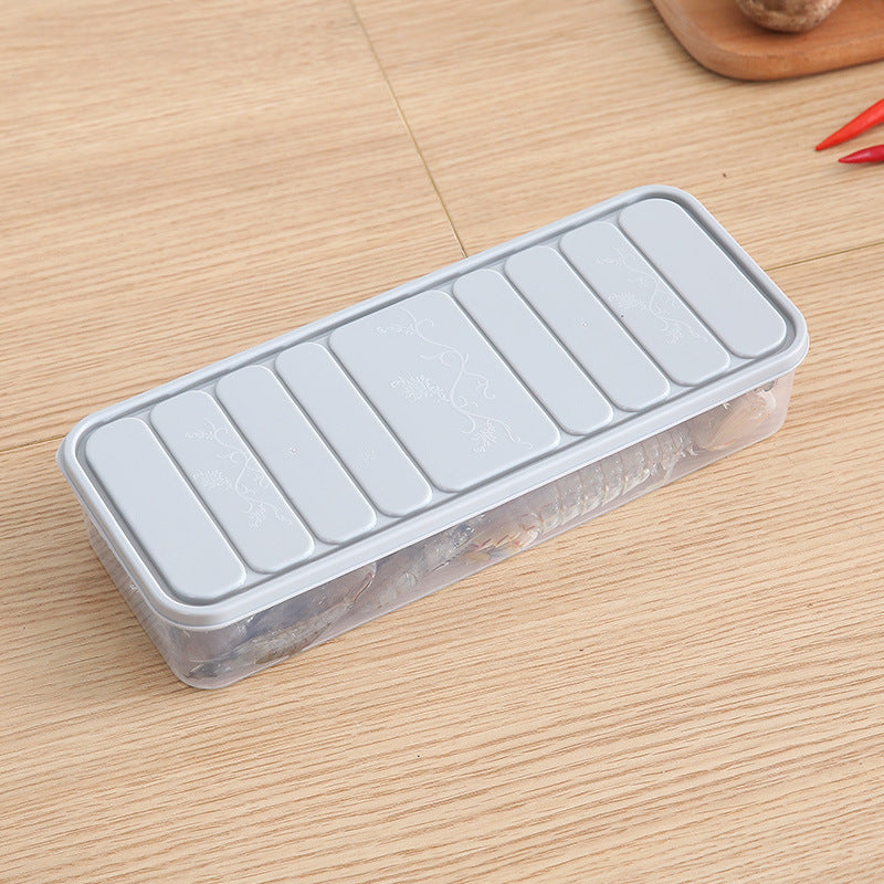Clear Stackable Freezer Box for Dumplings and Vegetables