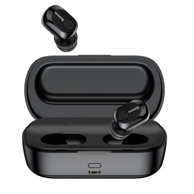 Bluetooth 5.0 True Wireless Earbuds With Charging Case