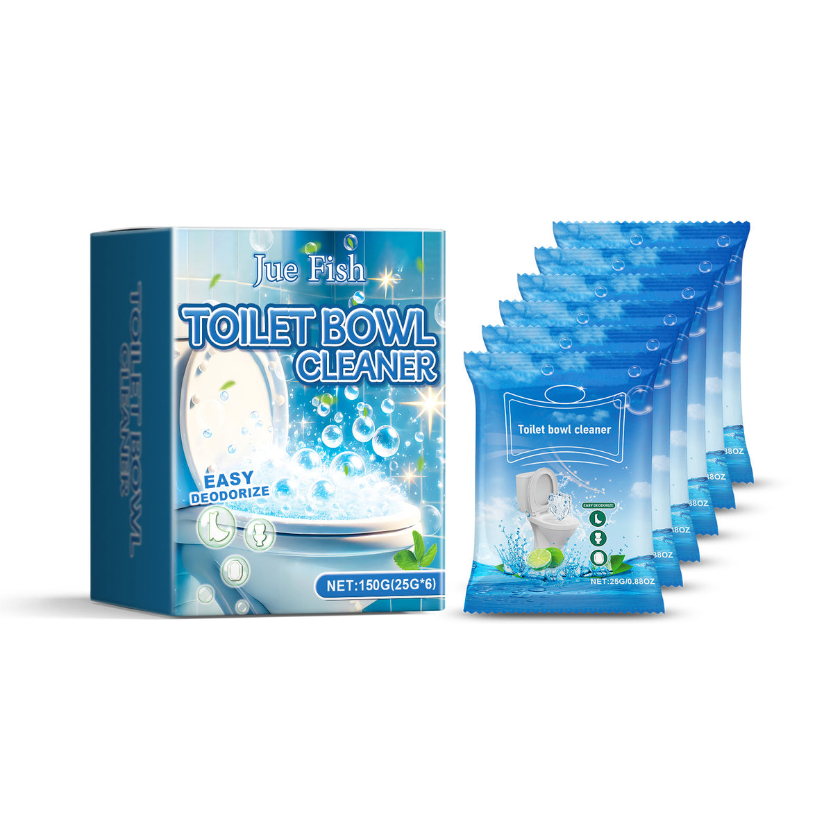 Toilet Descaling Powder Cleaner for Stubborn Stains
