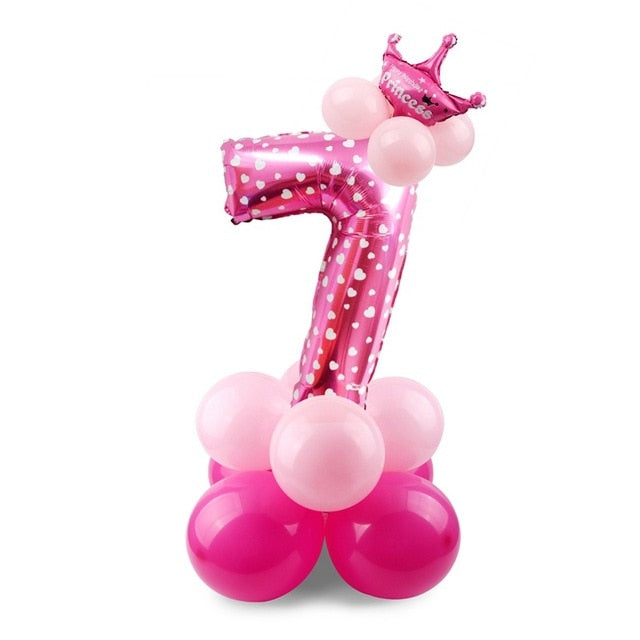 Giant Foil Number Balloons — Big Birthday Display