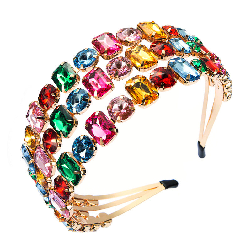 Jeweled Headband for Bridal Event Glamour Styling