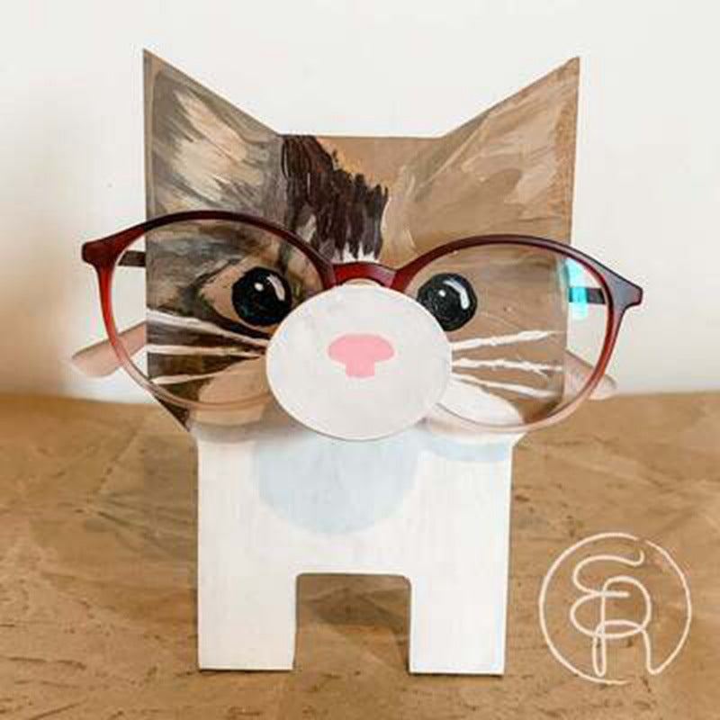 Wooden Glasses Stand: Cute Space-Saving Eyewear Display